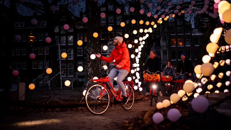 Amsterdam Light Festival City Bike Tour