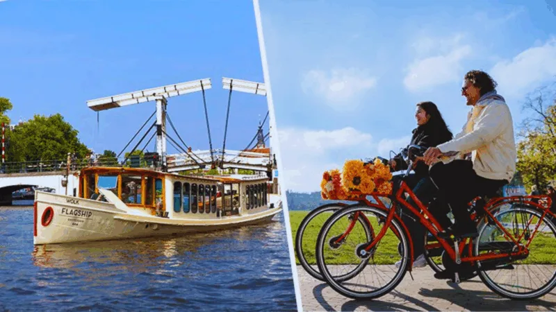 Amsterdam Bike & Boat Tour Combo