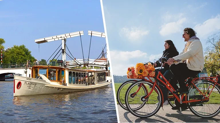 Amsterdam Bike & Boat Tour Combo